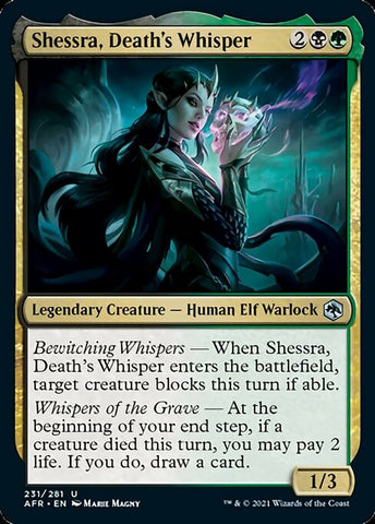 Shessra, Death's Whisper (Adventures in the Forgotten Realms) Near Mint Foil