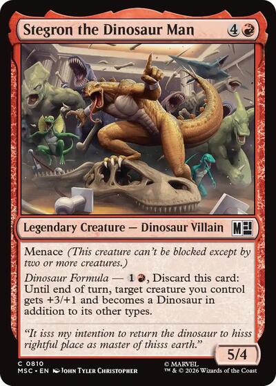 Stegron the Dinosaur Man (Commander: Marvel Super Heroes) Near Mint