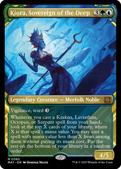 Kiora, Sovereign of the Deep (Showcase) (March of the Machine: The Aftermath) Near Mint