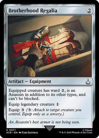 Brotherhood Regalia (Universes Beyond: Assassin's Creed) Near Mint Foil