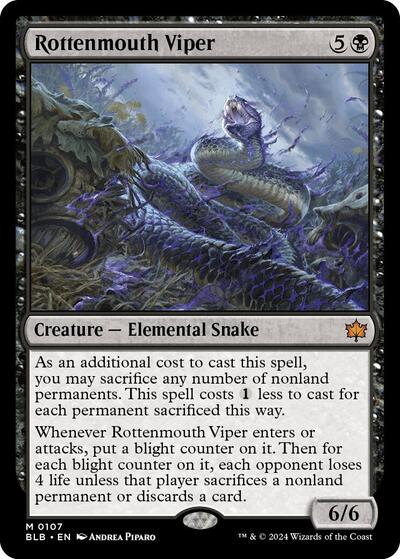 Rottenmouth Viper (Bloomburrow) Near Mint