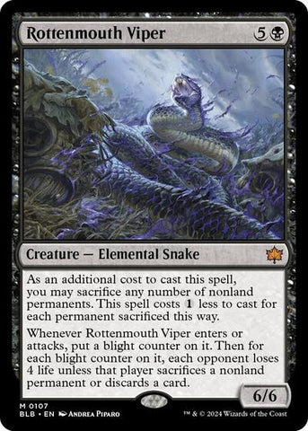 Rottenmouth Viper (Bloomburrow) Near Mint