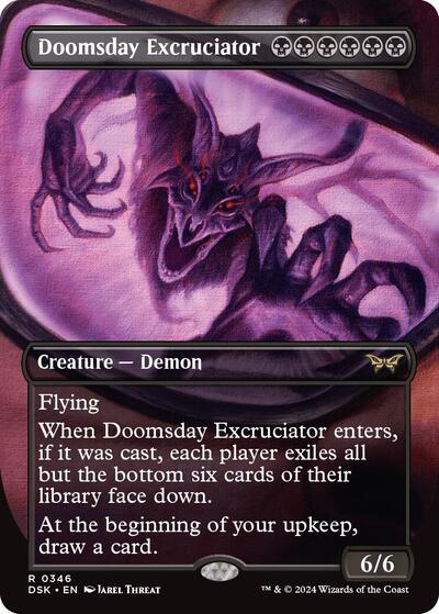 Doomsday Excruciator (Borderless) (Duskmourn: House of Horror) Near Mint
