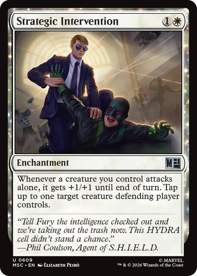Strategic Intervention (Commander: Marvel Super Heroes) Near Mint Foil