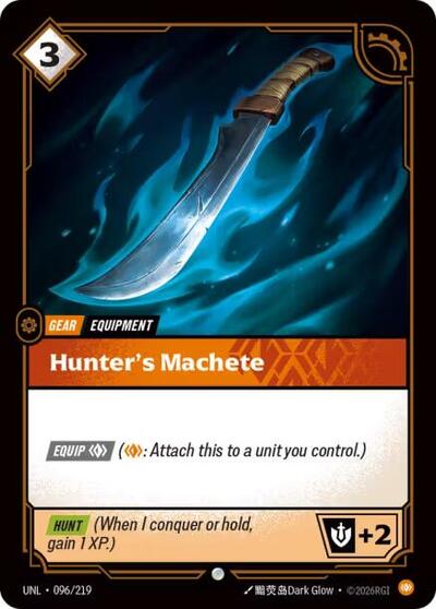 Hunter's Machete (Unleashed) Near Mint Foil