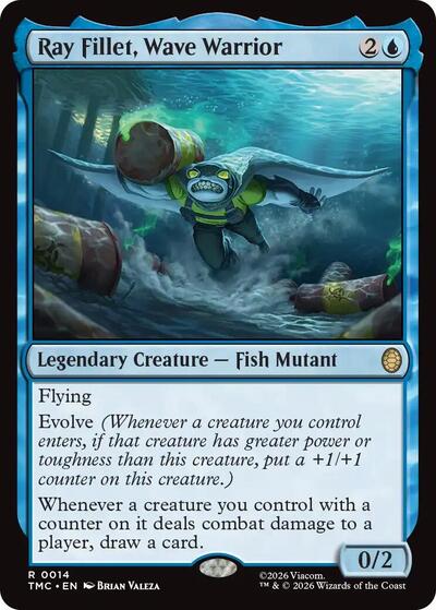 Ray Fillet, Wave Warrior (Commander: Teenage Mutant Ninja Turtles) Near Mint Foil