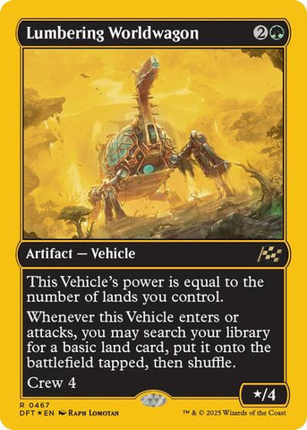 Lumbering Worldwagon (First-Place Foil) (Aetherdrift) Near Mint Foil