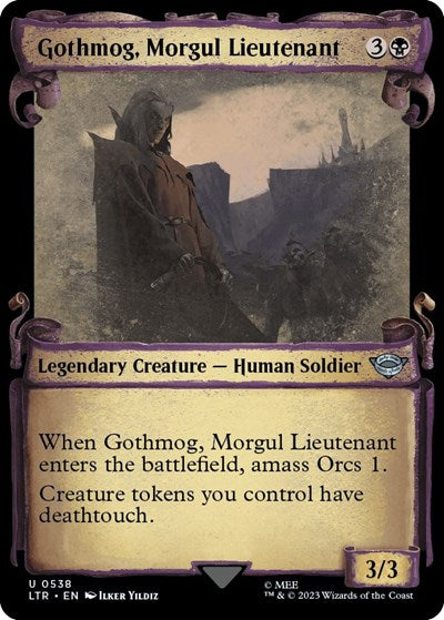 Gothmog, Morgul Lieutenant (Showcase Scrolls) (Universes Beyond: The Lord of the Rings: Tales of Middle-earth) Near Mint Foil