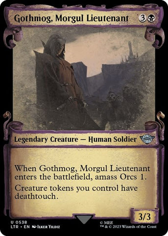 Gothmog, Morgul Lieutenant (Showcase Scrolls) (Universes Beyond: The Lord of the Rings: Tales of Middle-earth) Near Mint Foil