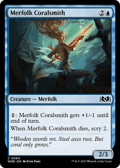Merfolk Coralsmith (Wilds of Eldraine) Near Mint Foil