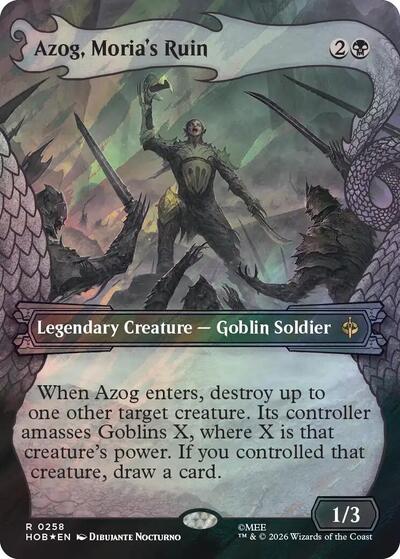 Azog, Moria's Ruin (Showcase) (Surge Foil) (The Hobbit) Near Mint Foil