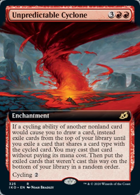 Unpredictable Cyclone (Extended Art) (Ikoria: Lair of Behemoths) Near Mint Foil
