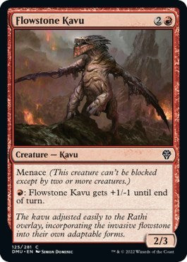 Flowstone Kavu (Dominaria United) Light Play Foil