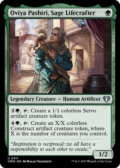 Oviya Pashiri, Sage Lifecrafter (Commander Masters) Near Mint Foil
