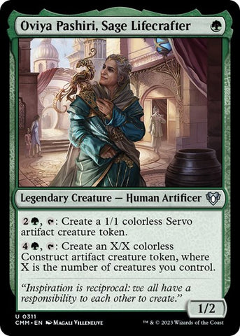 Oviya Pashiri, Sage Lifecrafter (Commander Masters) Near Mint Foil
