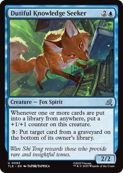 Dutiful Knowledge Seeker (Avatar: The Last Airbender: Eternal-Legal) Near Mint Foil