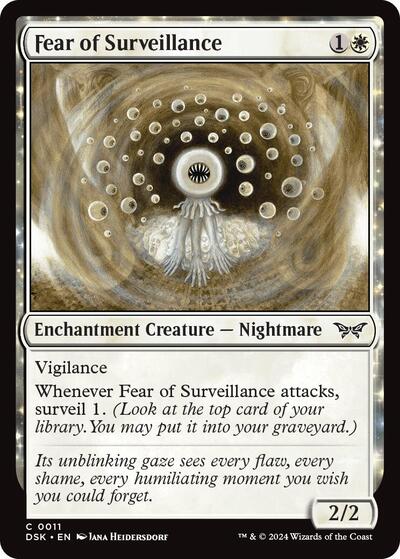 Fear of Surveillance (Duskmourn: House of Horror) Near Mint Foil