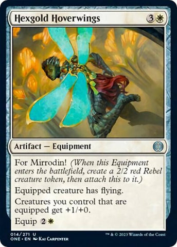 Hexgold Hoverwings (Phyrexia: All Will Be One) Near Mint