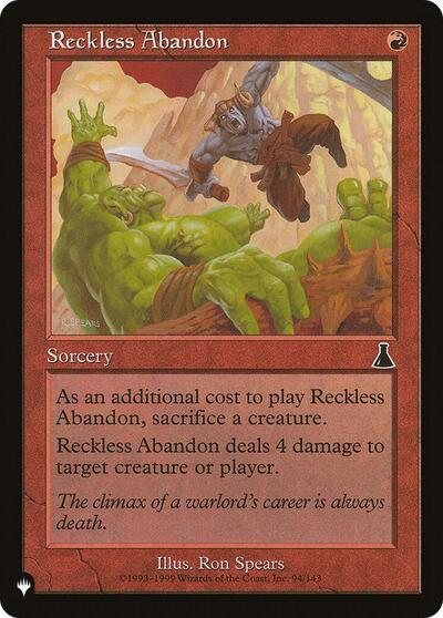 Reckless Abandon (The List) Near Mint