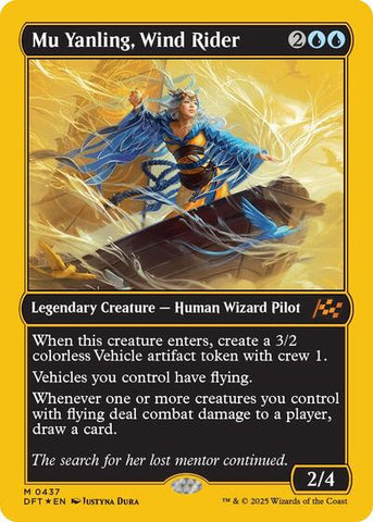 Mu Yanling, Wind Rider (First-Place Foil) (Aetherdrift) Near Mint Foil