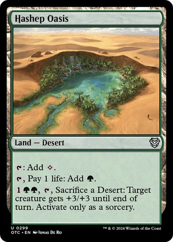 Hashep Oasis (Commander: Outlaws of Thunder Junction) Near Mint