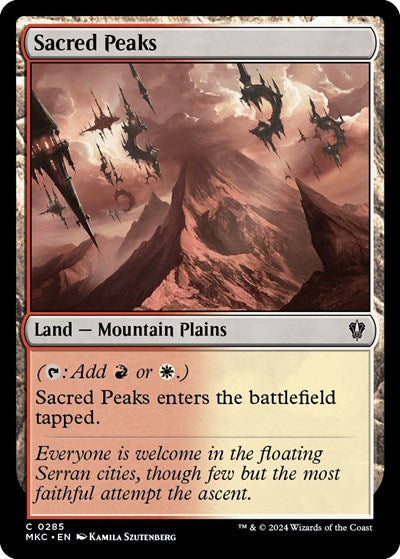 Sacred Peaks (Commander: Murders at Karlov Manor) Near Mint