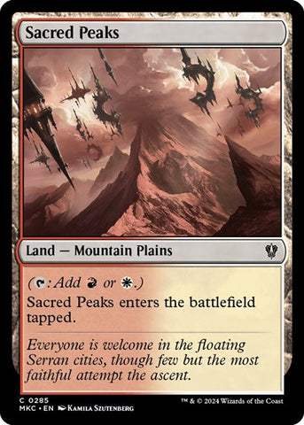 Sacred Peaks (Commander: Murders at Karlov Manor) Near Mint