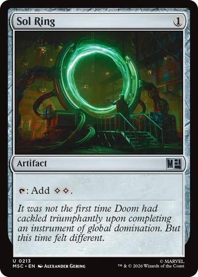 Sol Ring (0213) (Surge Foil) (Commander: Marvel Super Heroes) Near Mint Foil