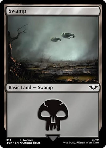 Swamp (313) (Universes Beyond: Warhammer 40K) Near Mint