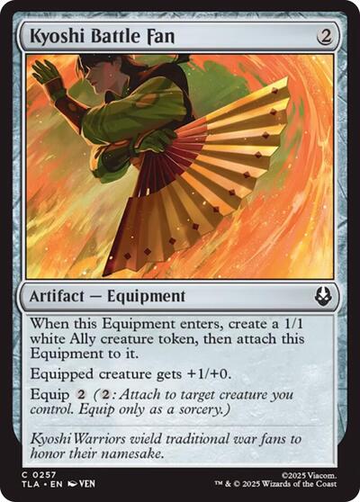 Kyoshi Battle Fan (Avatar: The Last Airbender) Near Mint Foil