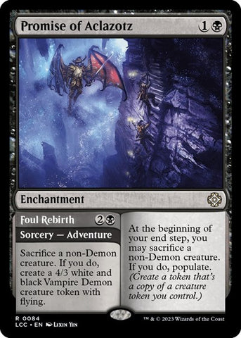 Promise of Aclazotz (Commander: The Lost Caverns of Ixalan) Near Mint