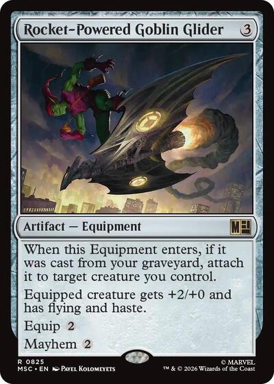 Rocket-Powered Goblin Glider (Commander: Marvel Super Heroes) Near Mint