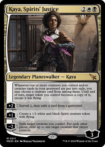 Kaya, Spirits' Justice (Murders at Karlov Manor) Near Mint Foil