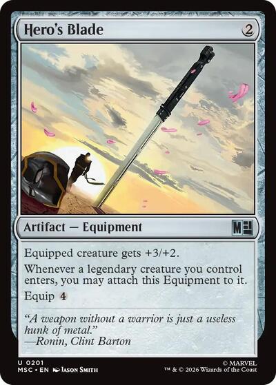Hero's Blade (Commander: Marvel Super Heroes) Near Mint