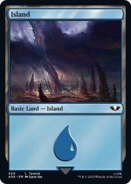 Island (309) (Universes Beyond: Warhammer 40K) Near Mint