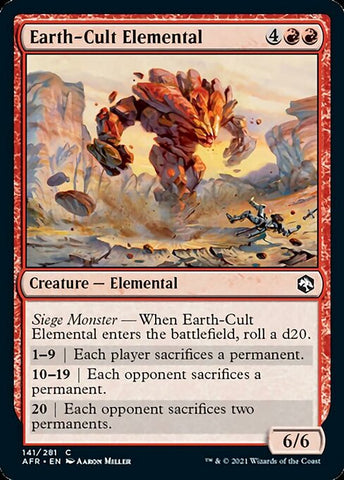 Earth-Cult Elemental (Adventures in the Forgotten Realms) Near Mint