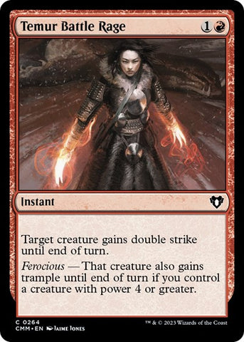 Temur Battle Rage (Commander Masters) Near Mint