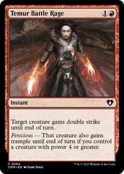 Temur Battle Rage (Commander Masters) Near Mint Foil