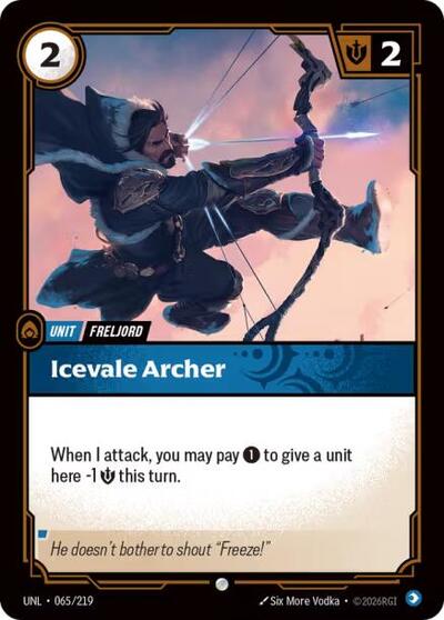 Icevale Archer (Unleashed) Near Mint Foil