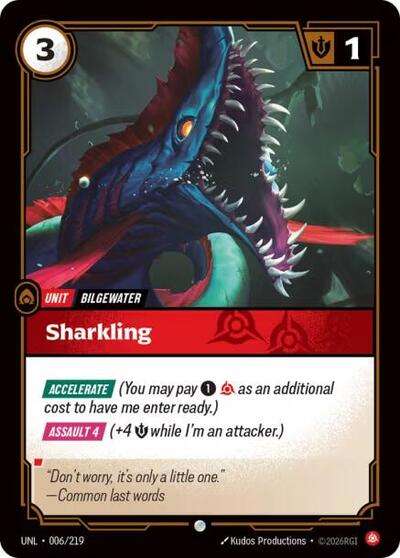Sharkling (Unleashed) Near Mint Foil