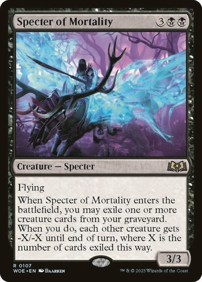 Specter of Mortality (Wilds of Eldraine) Near Mint Foil