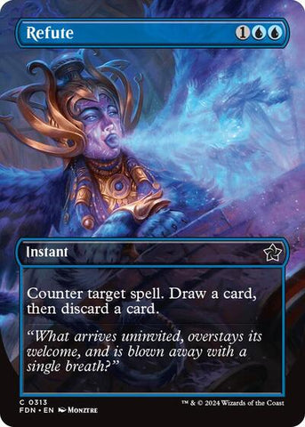 Refute (Borderless) (Foundations) Near Mint Foil