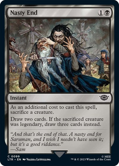 Nasty End (Universes Beyond: The Lord of the Rings: Tales of Middle-earth) Near Mint Foil