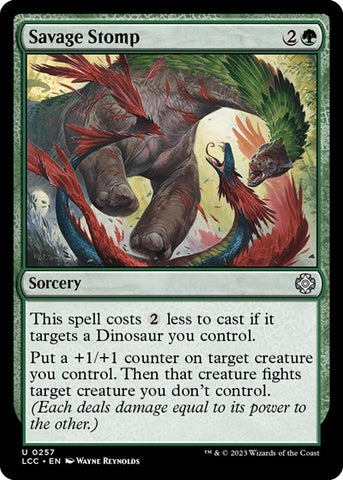 Savage Stomp (Commander: The Lost Caverns of Ixalan) Near Mint
