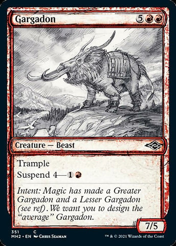 Gargadon (Showcase) (Modern Horizons 2) Near Mint Foil