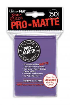 Pro-Matte Standard Deck Protectors Purple (50-Pack) (Ultra Pro) New