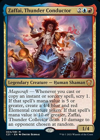 Zaffai, Thunder Conductor (Commander 2021 Strixhaven) Near Mint Foil