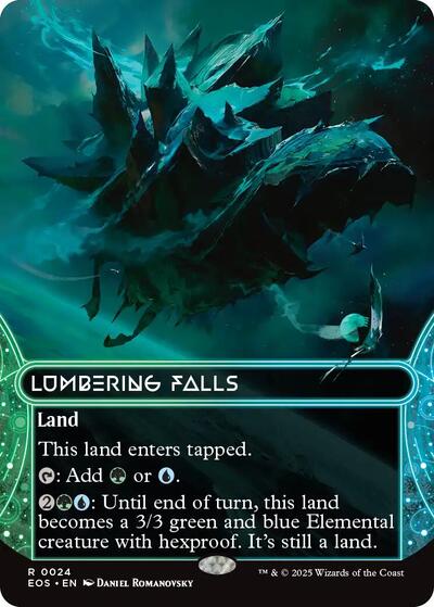 Lumbering Falls (0024) (Borderless) (Stellar Sights) Near Mint