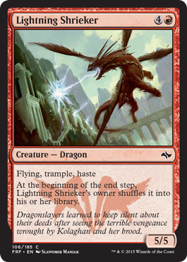 Lightning Shrieker (Fate Reforged) Near Mint Foil