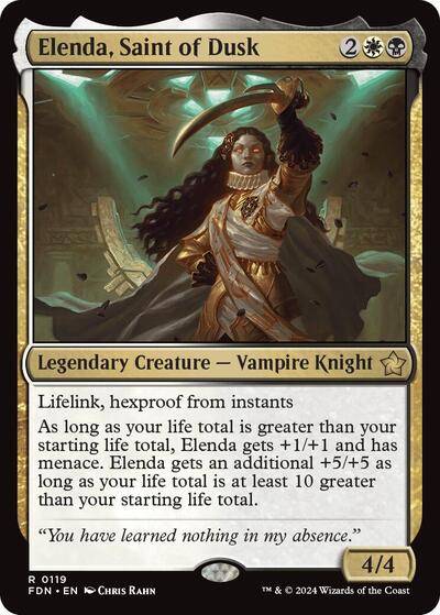 Elenda, Saint of Dusk (Foundations) Near Mint Foil